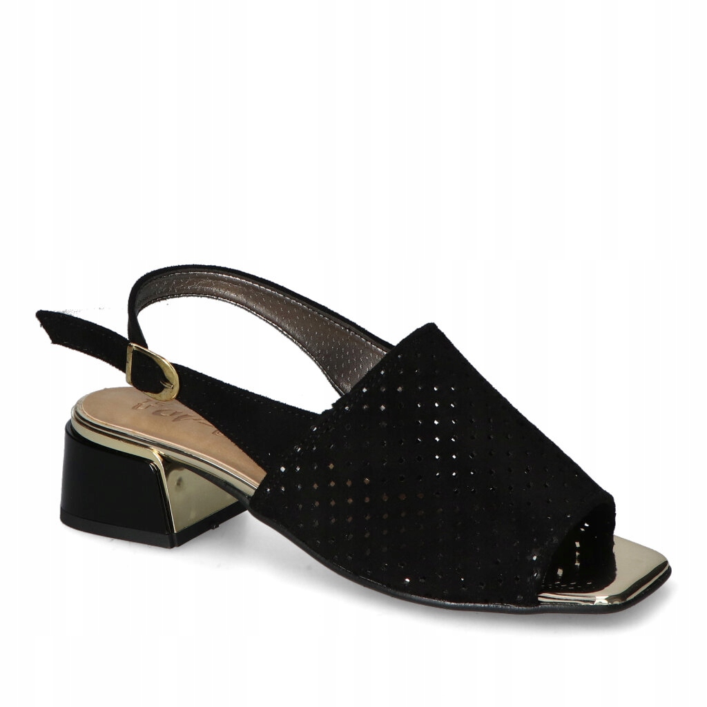 Sandály For-But Gg Černé semišové 40