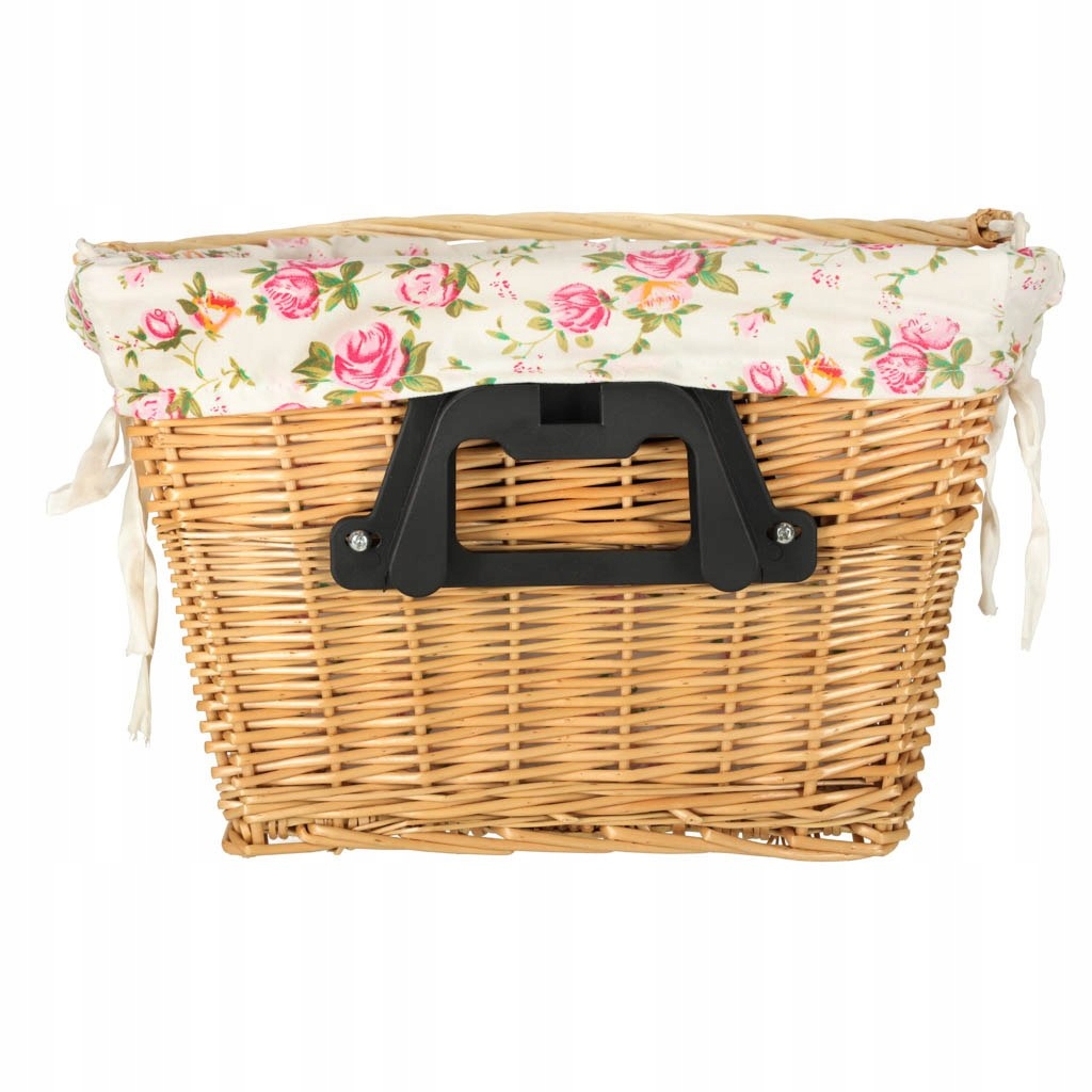 POJEMMNY KOSZ WIKLINOWY NA ROWER KOSZ PRZEDNI Z RĄCZKĄ SZYBKI MONTAŻ CLICK Rodzaj kosza na kierownicę do kierownicy