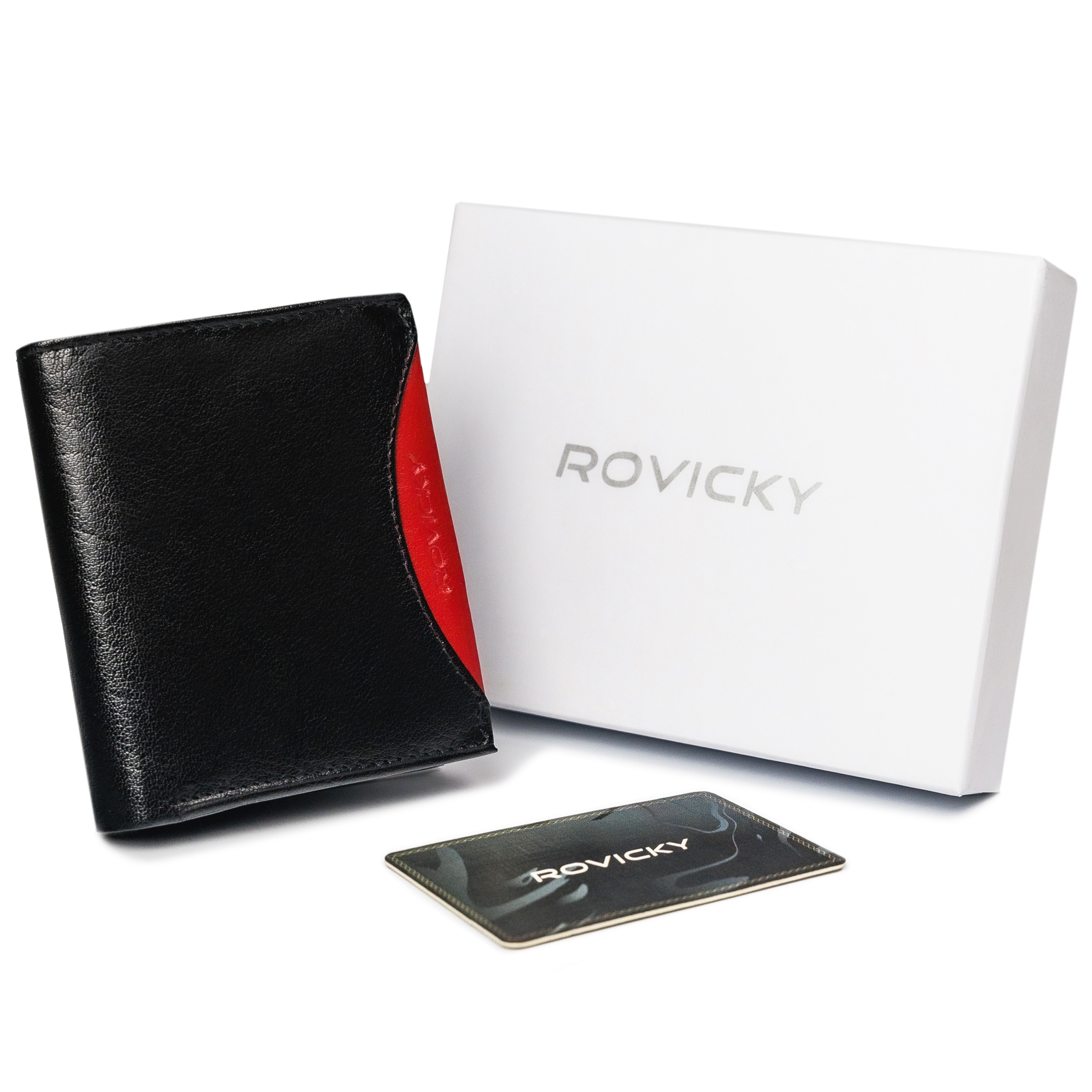 

Rovicky portfel dla chłopaka Rfid skóra portfelem