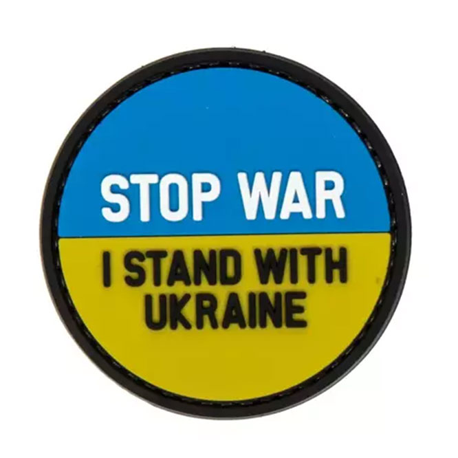 Naszywka Stop War Stand With Ukraine