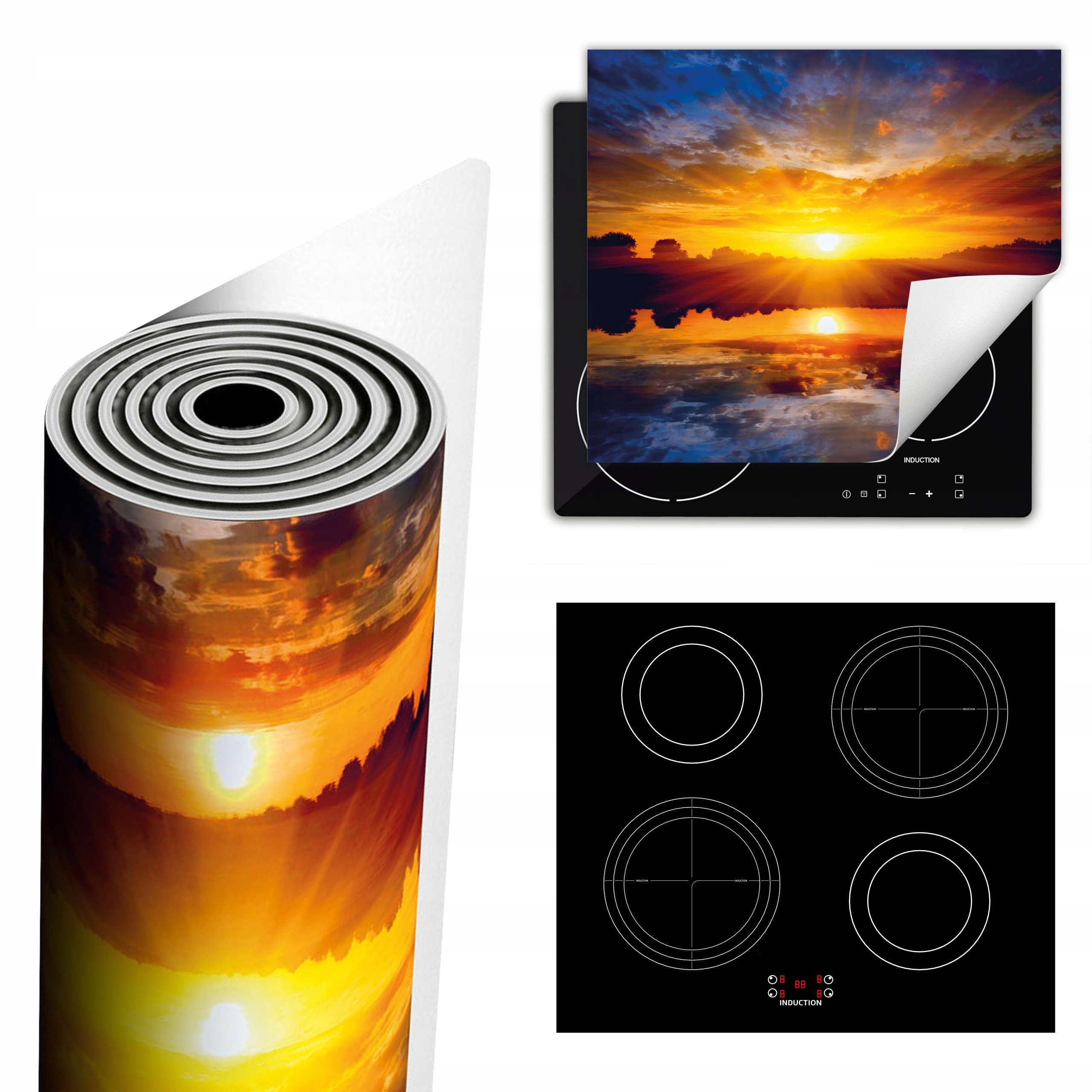 Ochranná Podložka Na Sporák Představuje Více Místa 60x52 Slunce