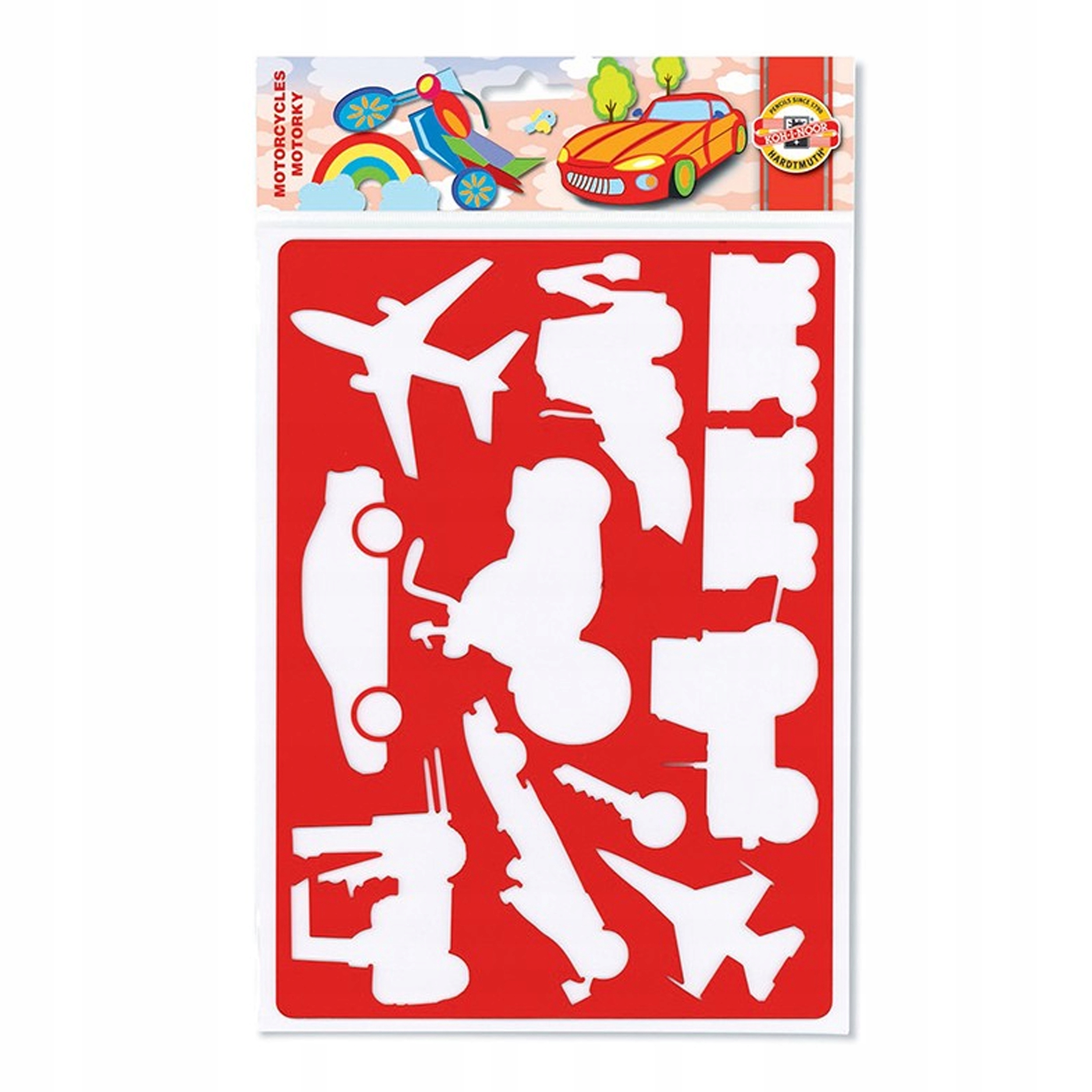 SZABLON DO RYSOWANIA 9820/9 POJAZDY MOTOCYKLE KIN