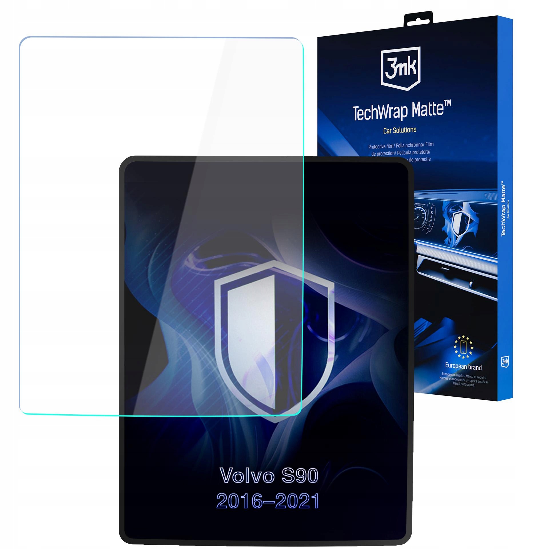Folia matowa na ekran nawigacji do Volvo S90 2016-2021 3mk TechWrap