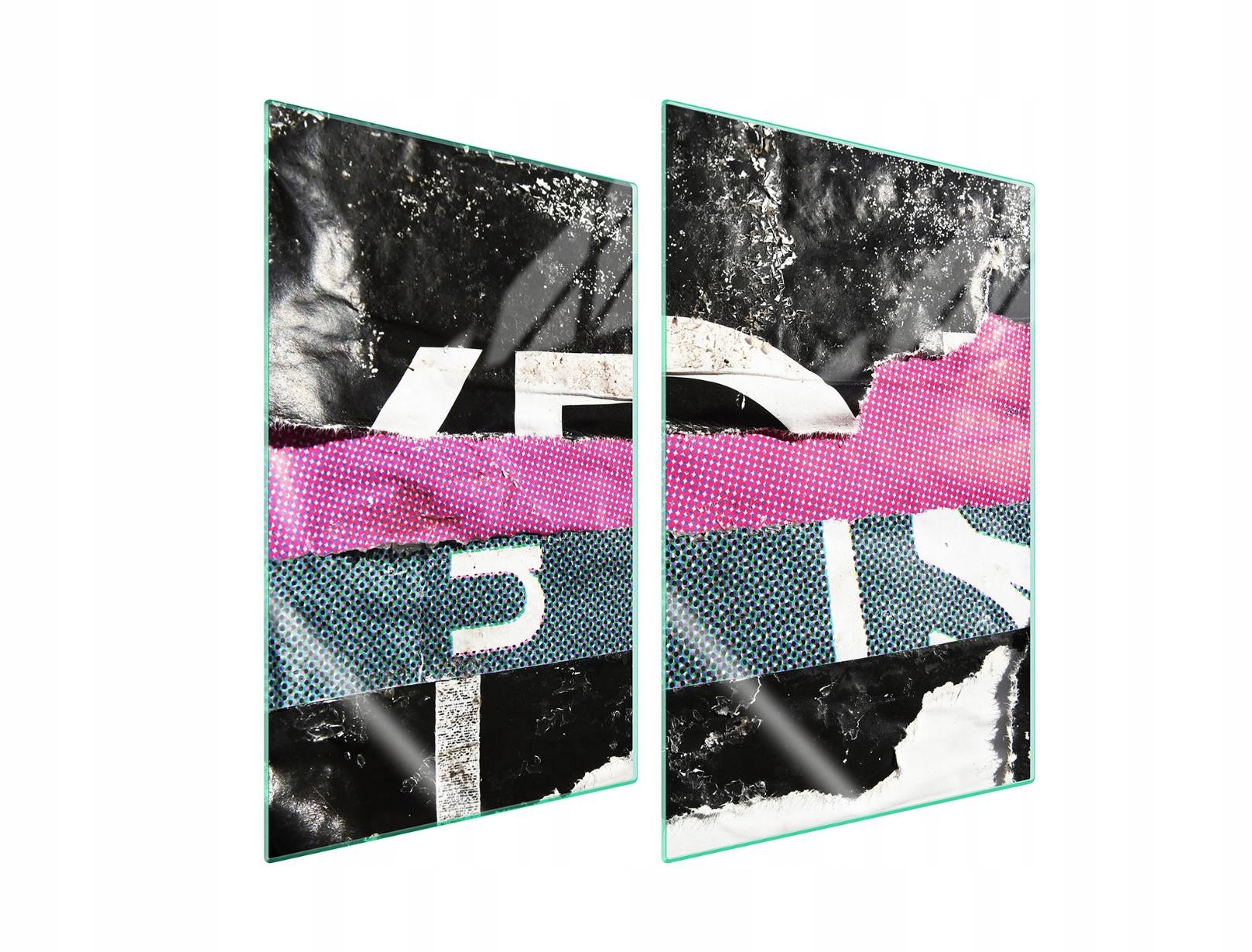 Skleněná ochranná deska na sporák 2x35x52 Pop Art Tvrzené sklo 7v1