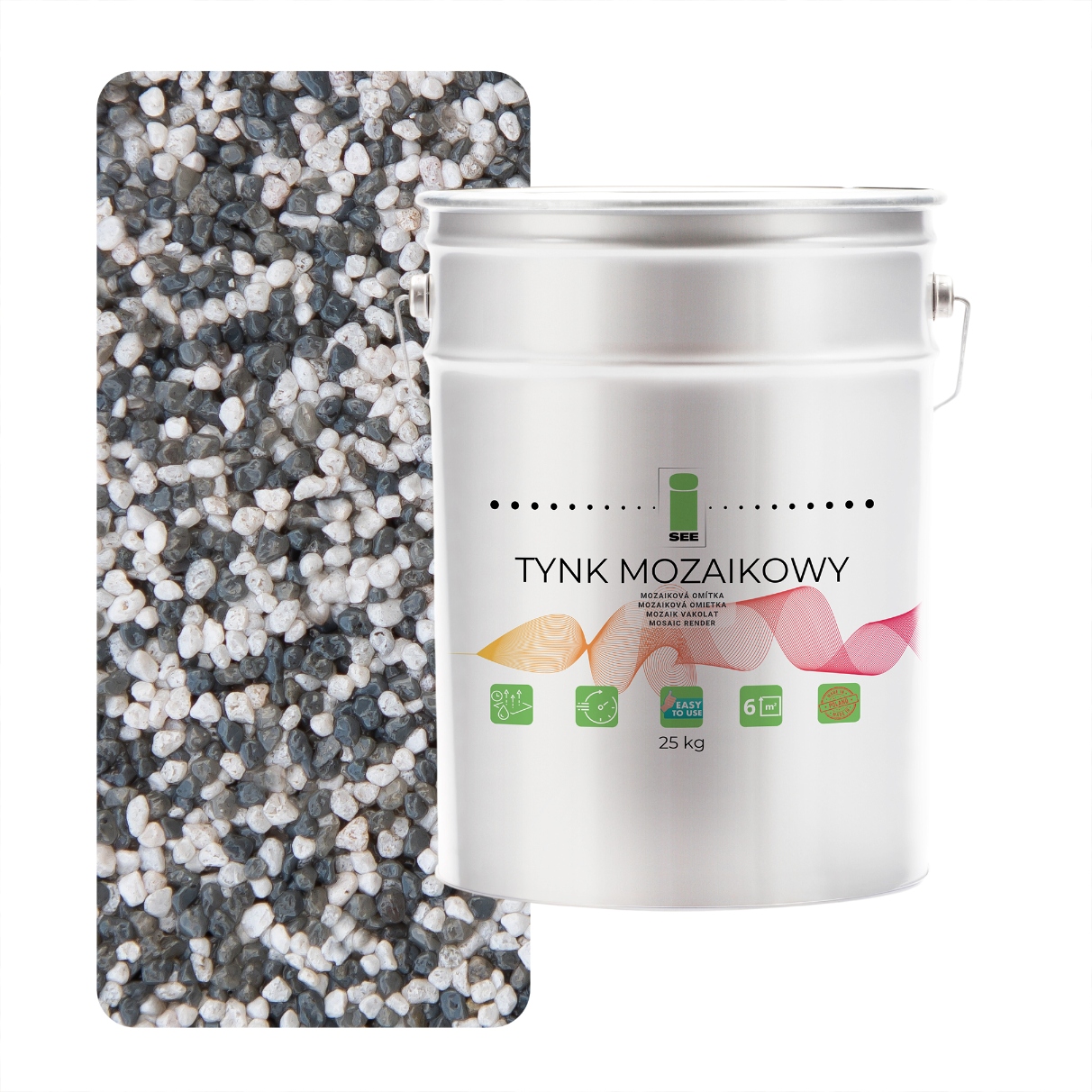 Mozaiková Omietka Šedá Svetlá Marmolit Klasa 1 Mozaika 25 Kg Výrobca