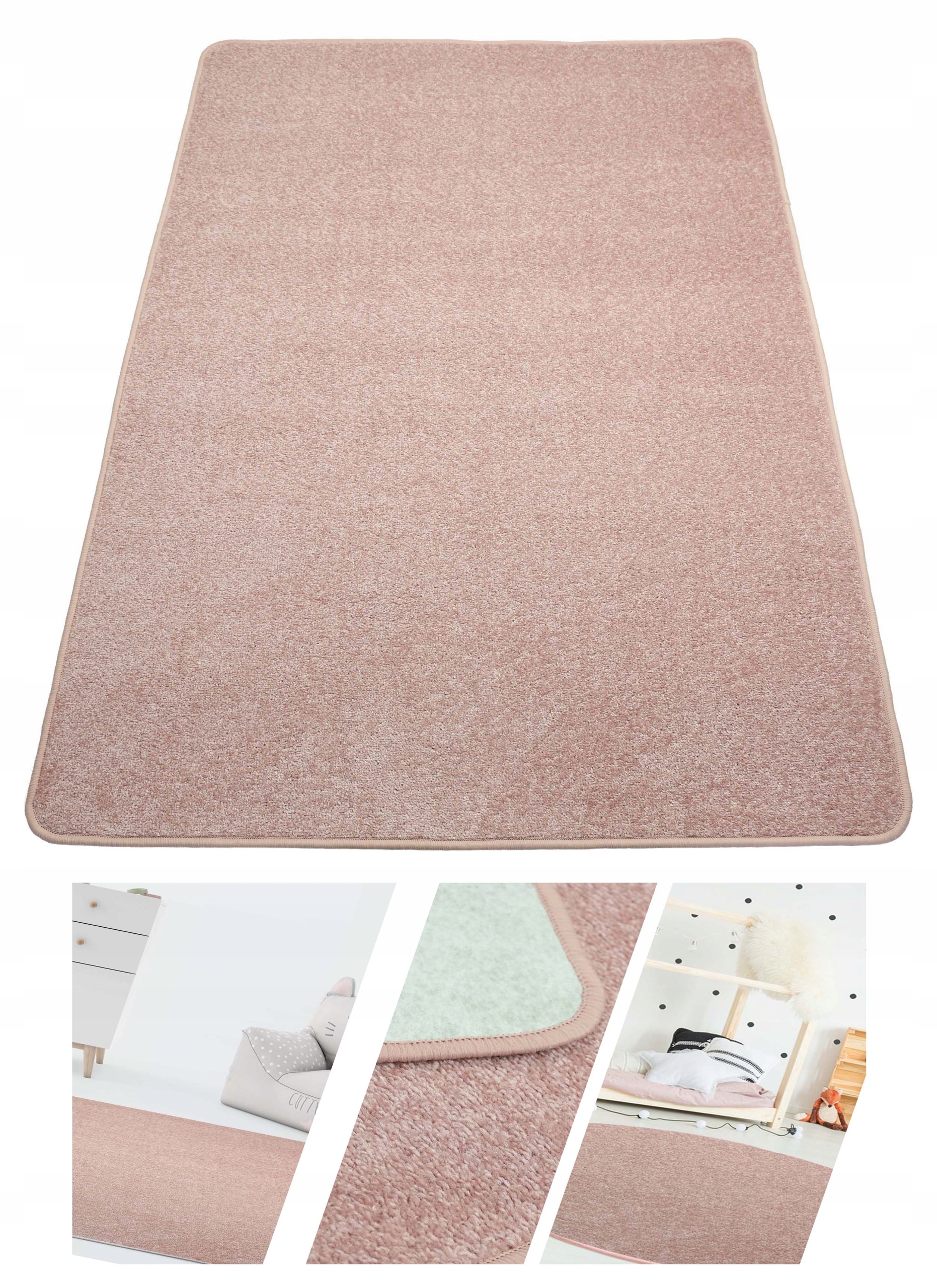 Koberec Do Obývacího Pokoje Diamond Pudrová Růžová 150 x 200 cm