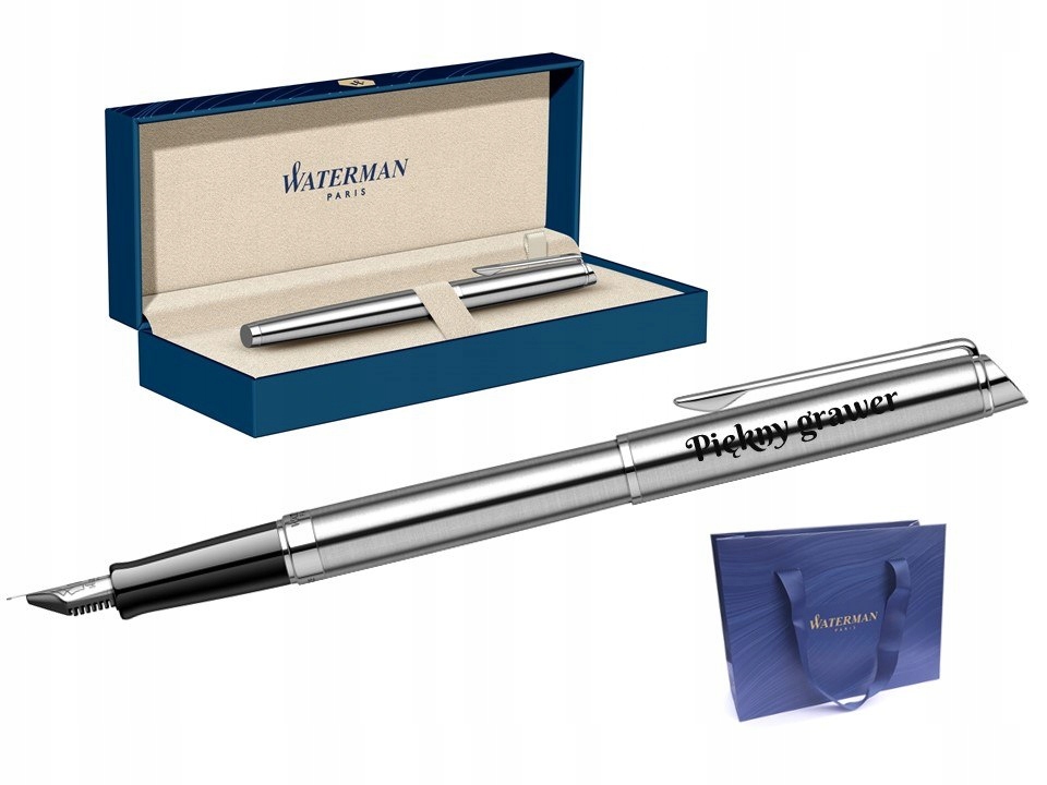 Waterman Hemisphere Stalowe Pióro Wieczne Ct Grawer
