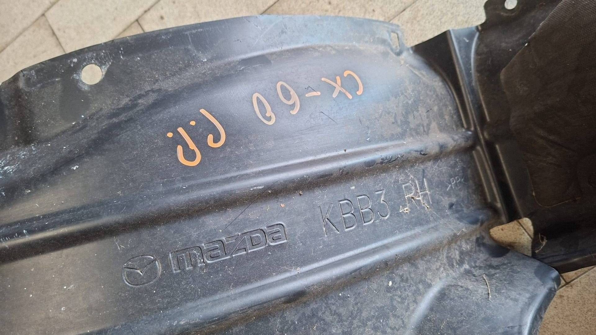 mudguard front front side left Mazda CX-60 damaged / wgniecione