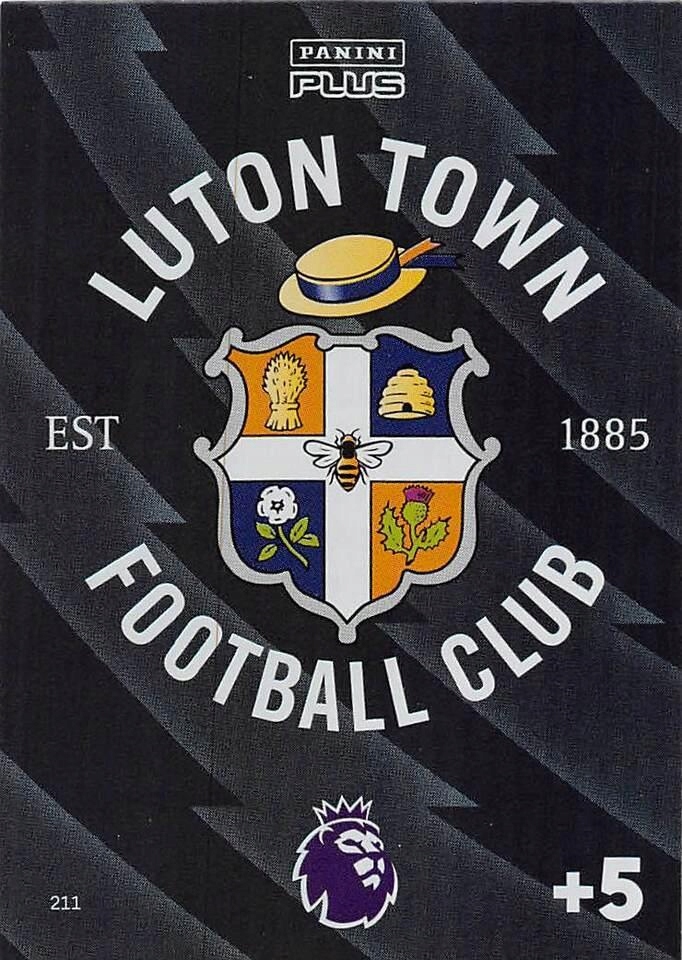2024 Panini Premier League Plus 211 Luton Town Logo