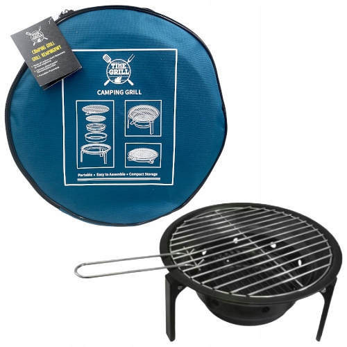 Kempingowy grill węglowy Model 201041 Do Opiekania Potraw Ruszt Taca