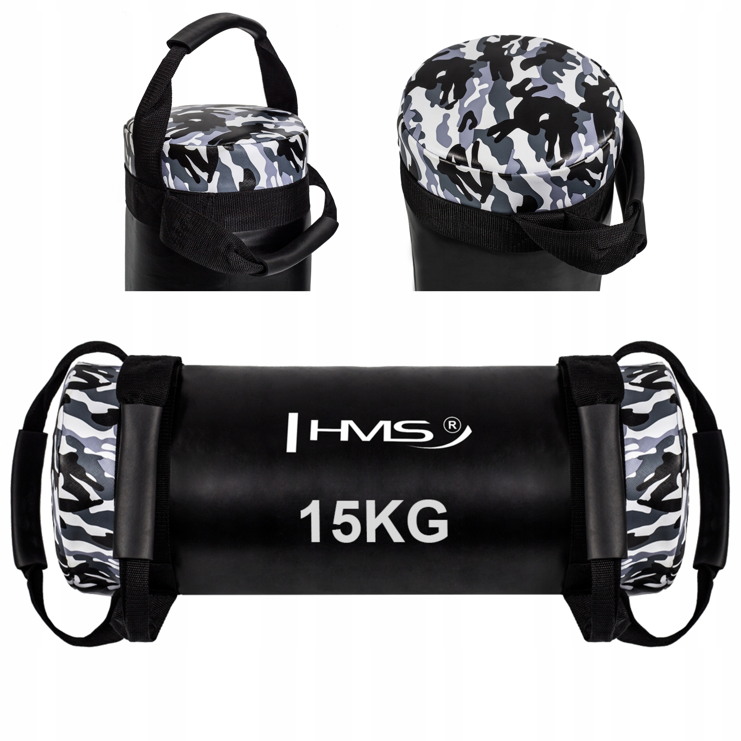 Tréninkový posilovací vak Power Bag Bulharský Sandbag pro cvičení Hms 15 kg
