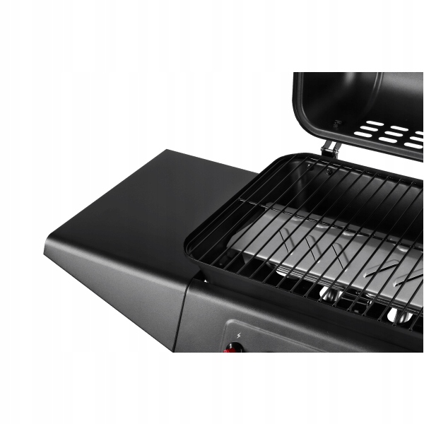 GRILL GAZOWY OGRODOWY RUSZT ŻELIWNY 2 PALNIKI DUŻY Szerokość grilla 44 cm