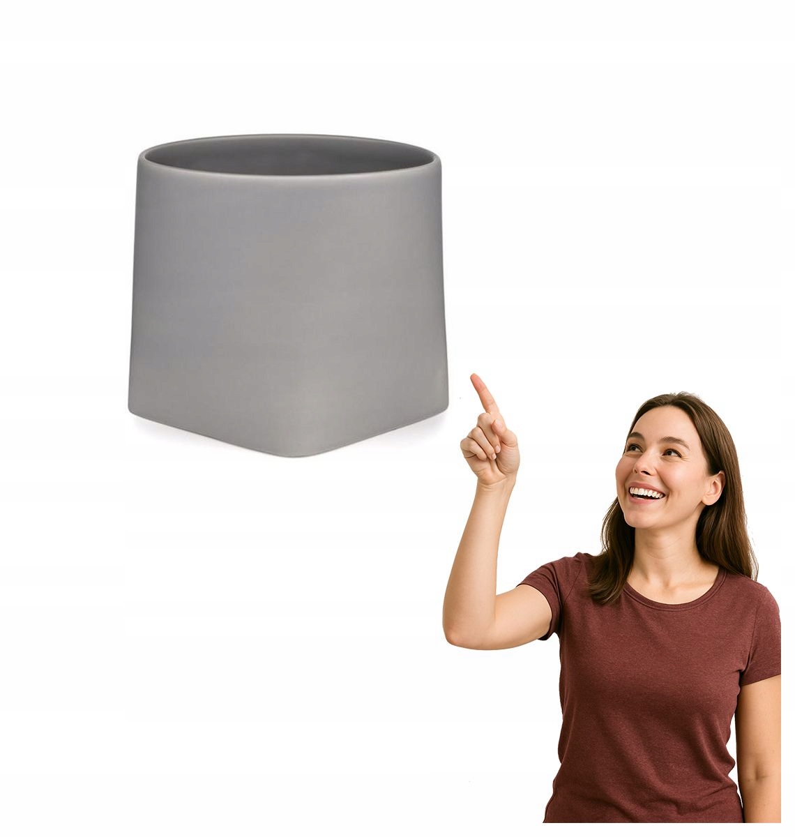 Keramický kvetináč Somma sivý Markslojd 20 cm