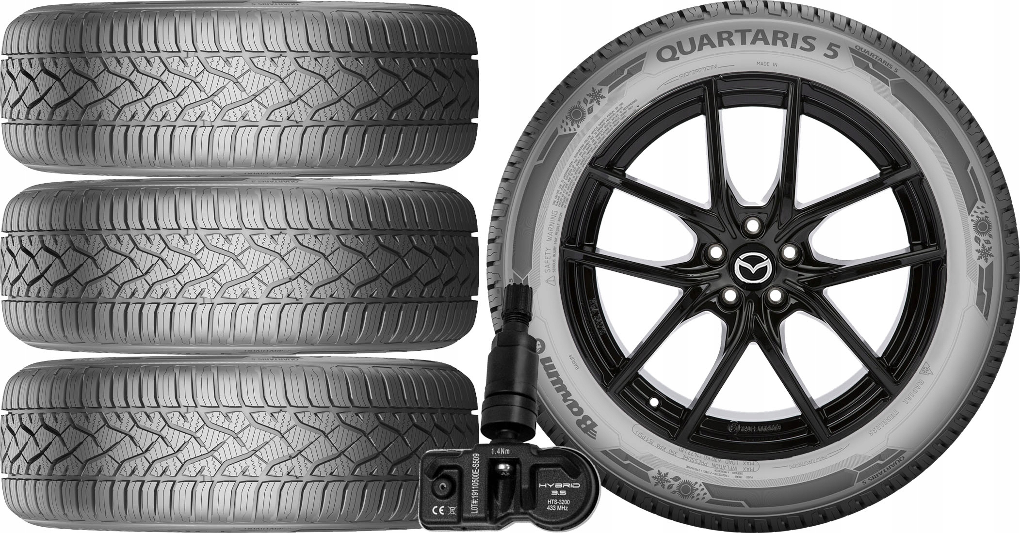 КОЛЕСА КРУГЛОГОДНЫЙ Mazda Cx7 Барум 235/60r18+TPMS