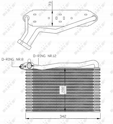 PAROWNIK KLIMATYZACJI 36037 NRF AUDI A4 B5 (8D2) Typ samochodu Samochody osobowe