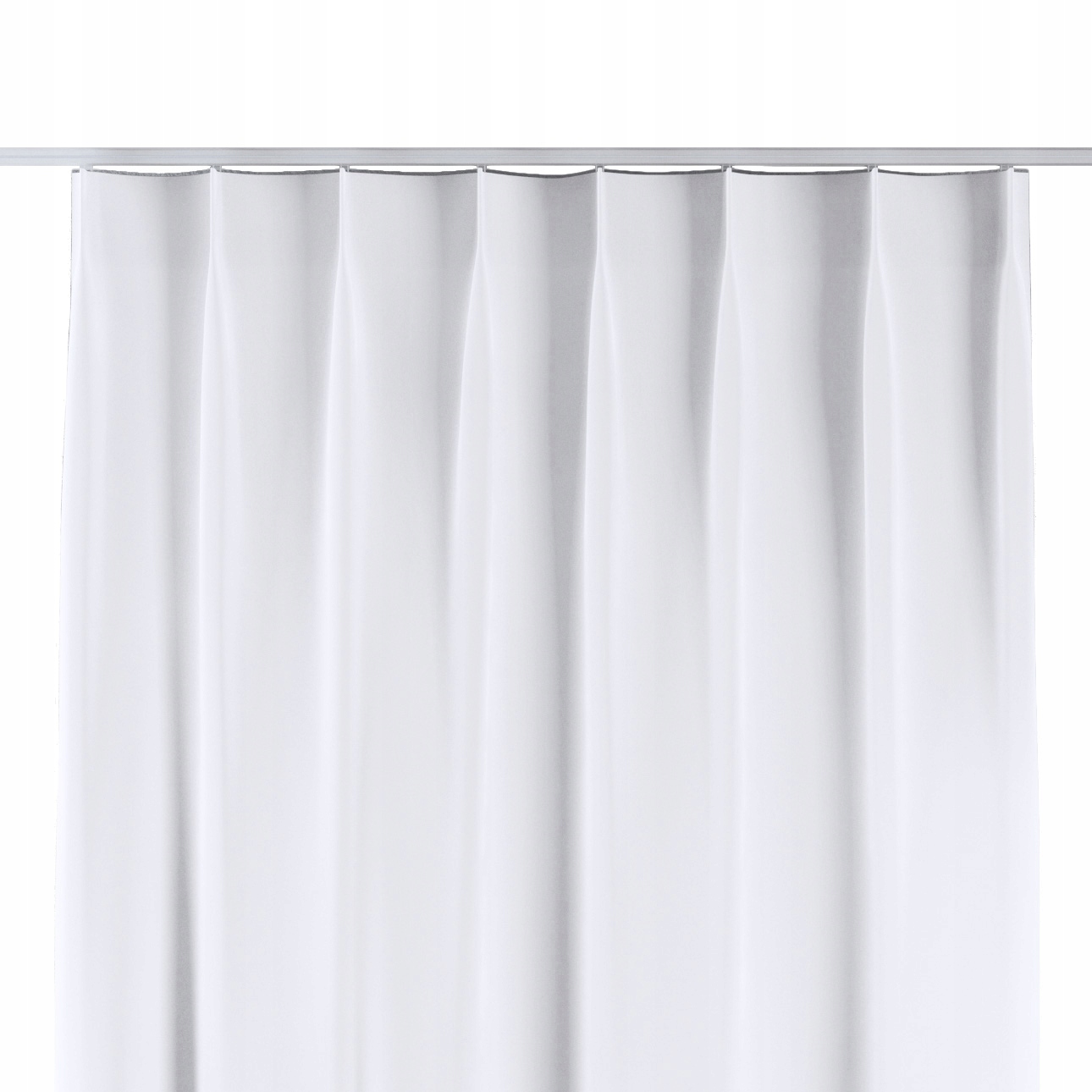 Záves na jednoduchých flex háčikoch 130 x 245 cm snehovo biely