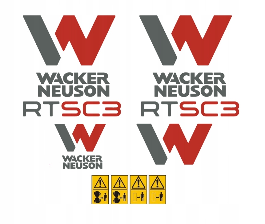 Samolepky obaly, nálepky Wacker Neuson RTSC3