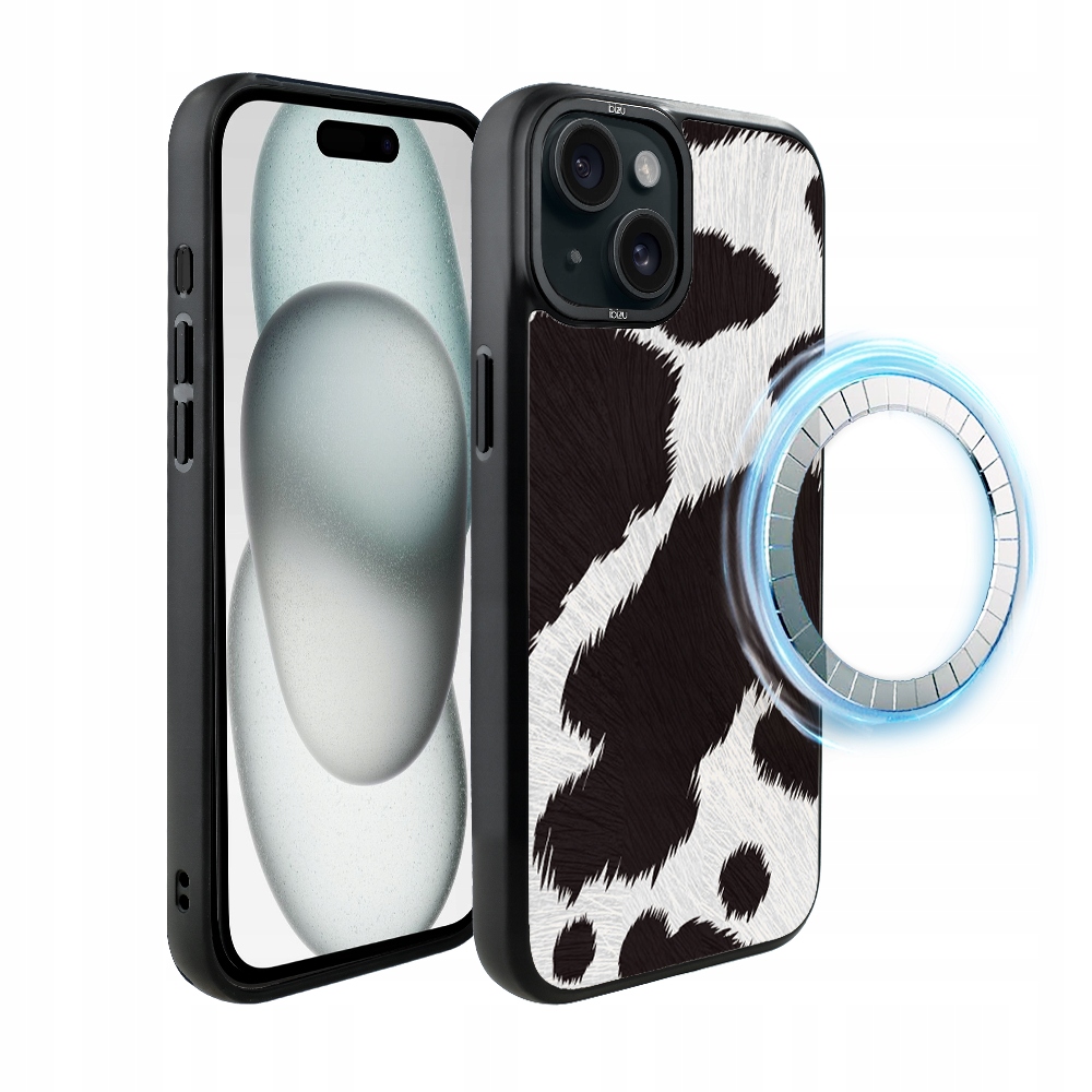 Pouzdro pro iPhone 15 Ibizu DropGuard Matt s MagSafe, polská kráva