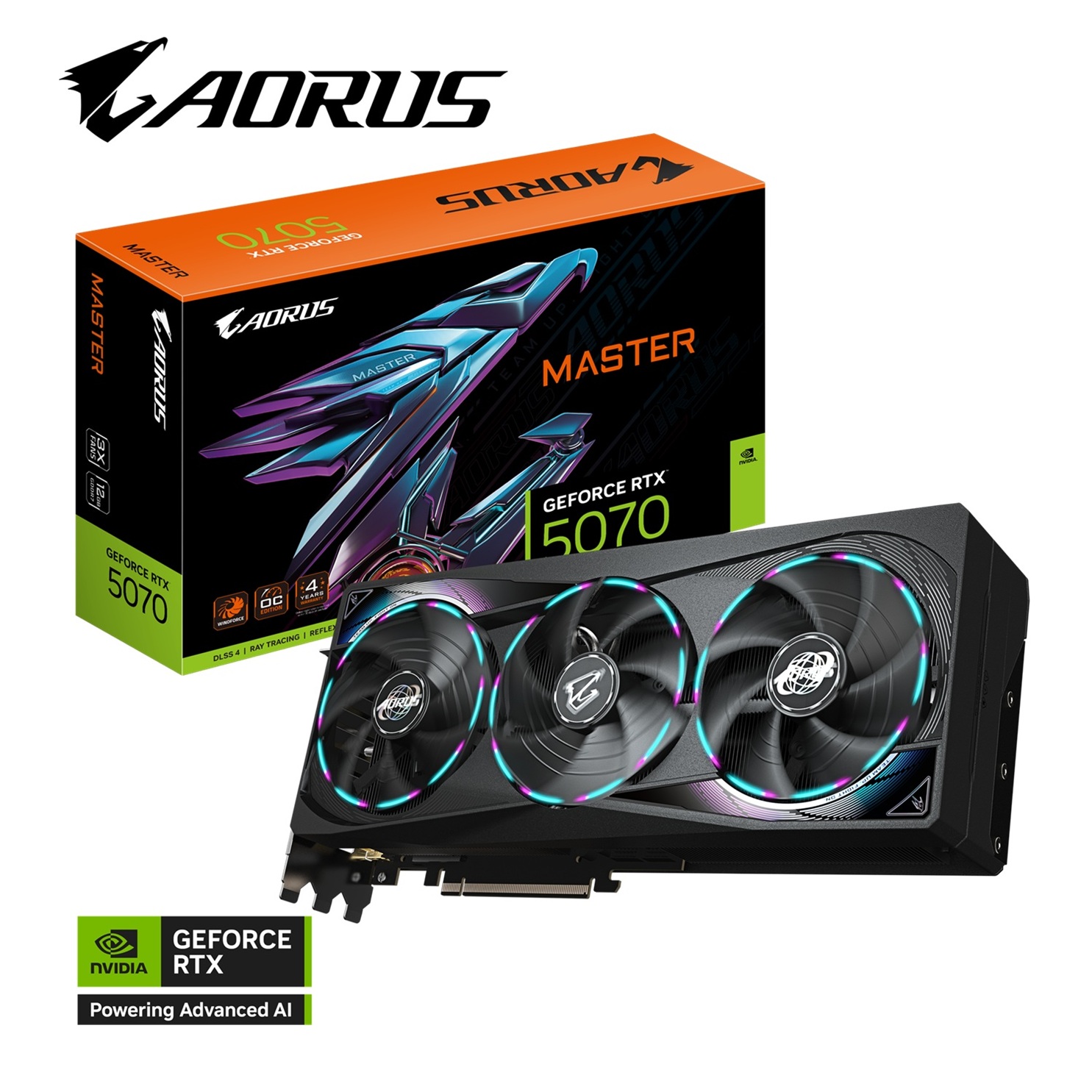 Gigabyte Aorus GeForce Rtx 5070 MASTER/12GB/GDDR7