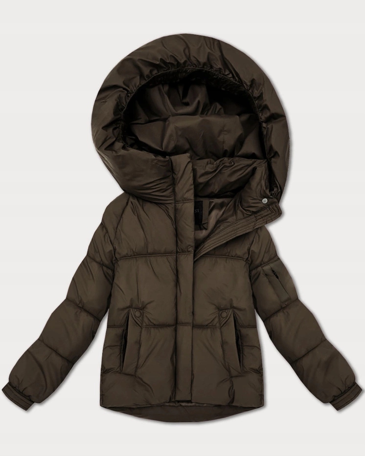 Krátká Přechodová Bunda B2003 Hnědá XXL (44)