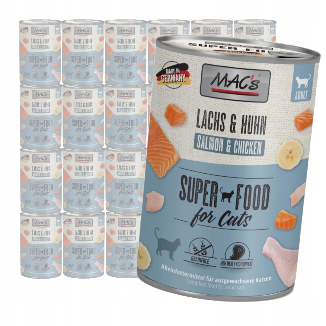 Levně MAC's Cat Mokré Krmivo Pro Kočky 24x400g