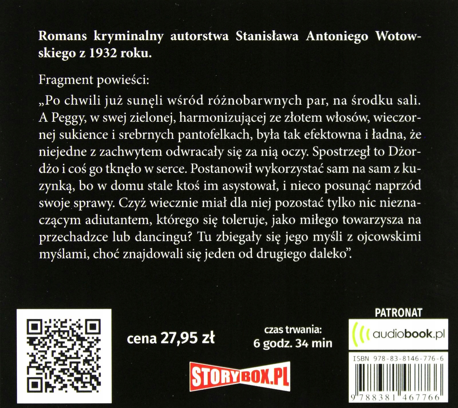 SALON BARONOWEJ WIERY - STANISŁAW ANTONI WOTOWSKI [AUDIOBOOK] Stan opakowania oryginalne