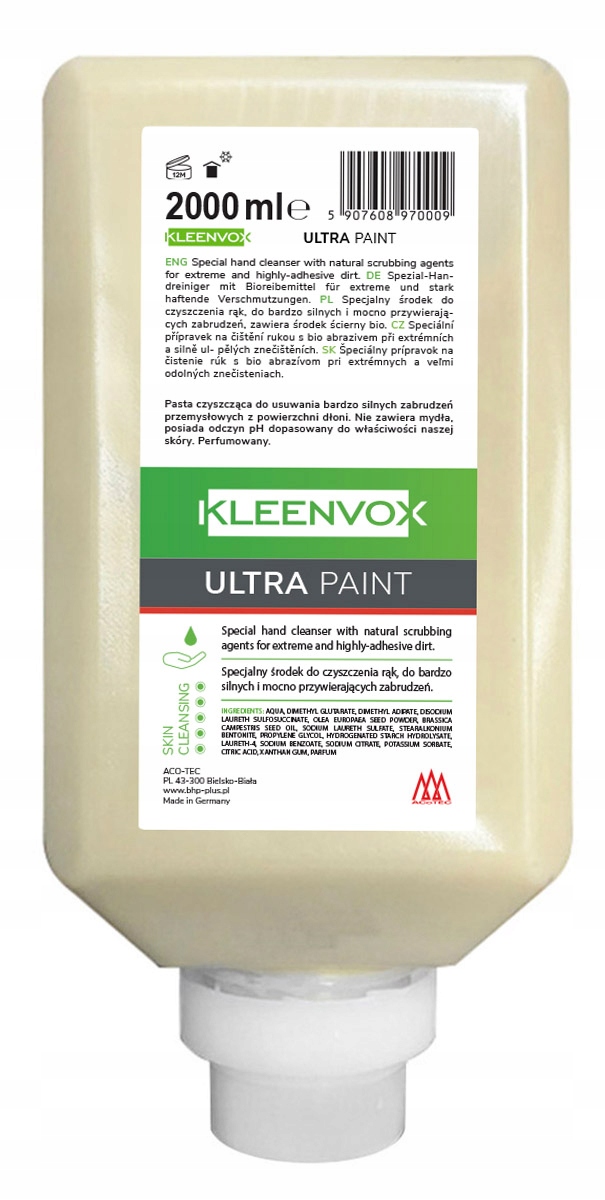 Pasta na odstraňování speciálních nečistot Kleenvox Ultra Paint 2000 ml náplň
