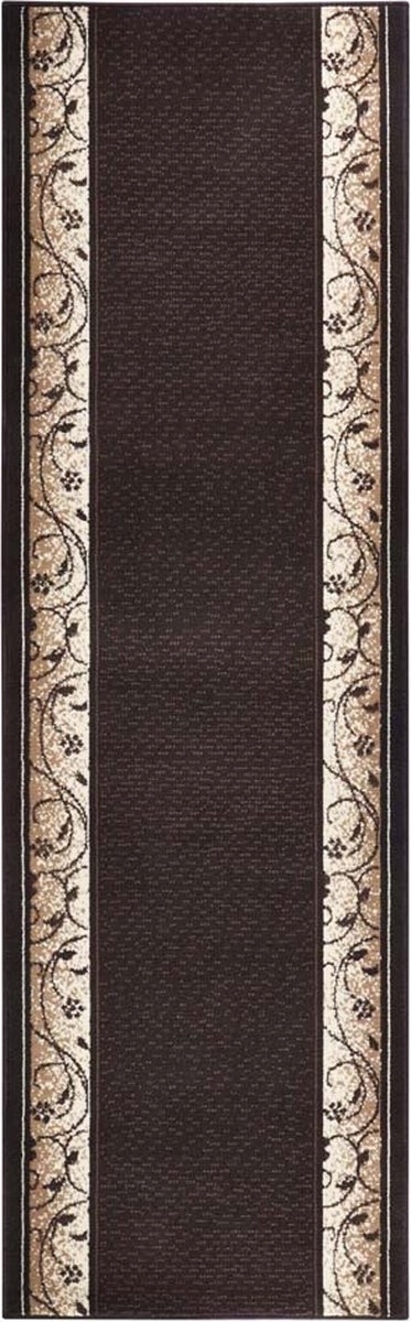 Hnedý behúň s mäkkým krátkym vlasom 80 x 450 cm