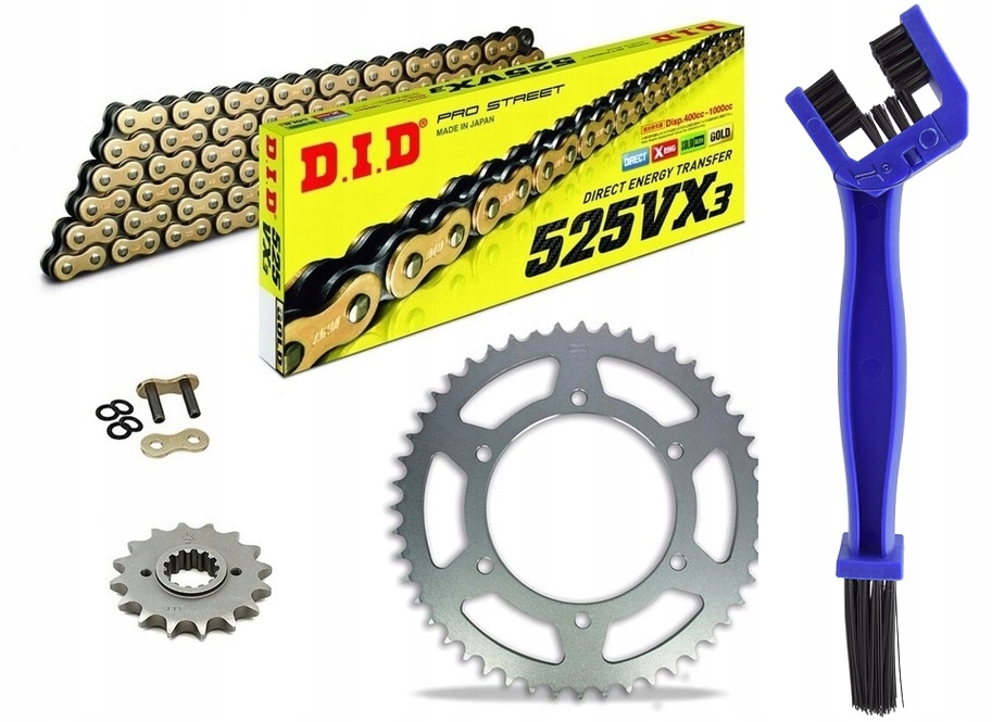 525VX ZŁOTY-CB600F - ЗЛОТИЙ HONDA CB600 HORNET 07-