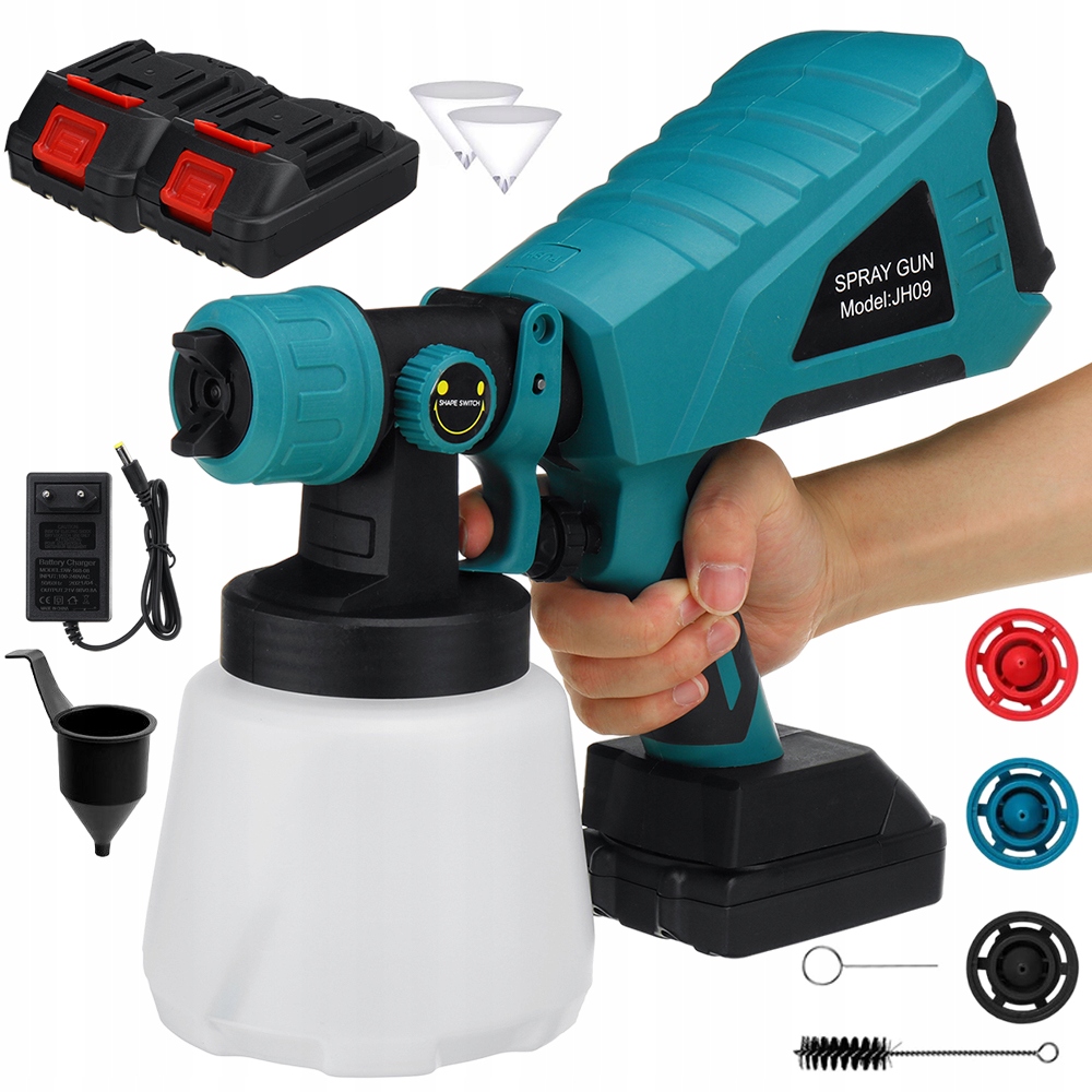Pistole Na Malování Trysky Elektrický Malířský Agregát 3 Trysky 1000 ML