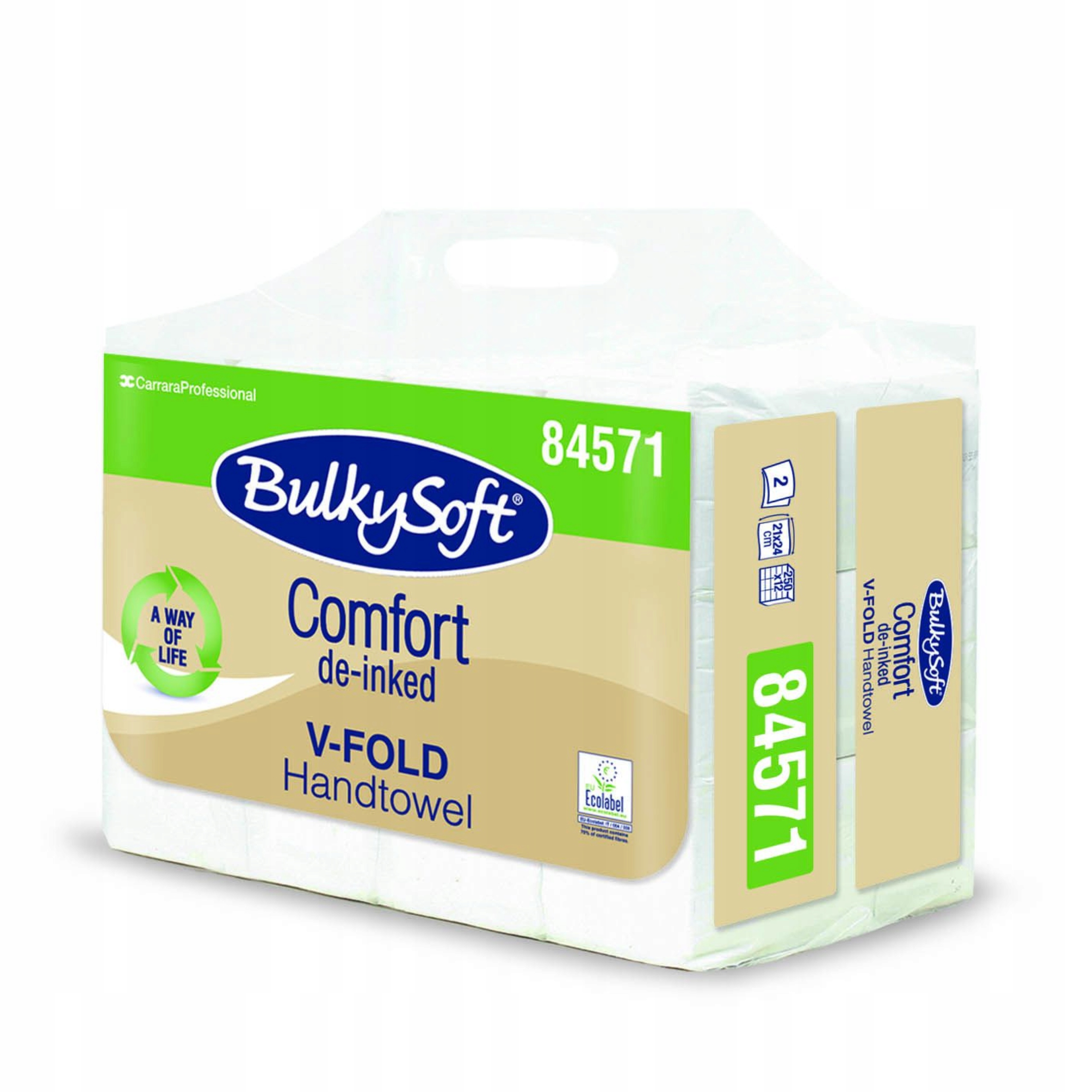 Bulkysoft Comfort Skládací Papírové Ručníky Comfort V-fold Zz 24X21 CM 2W