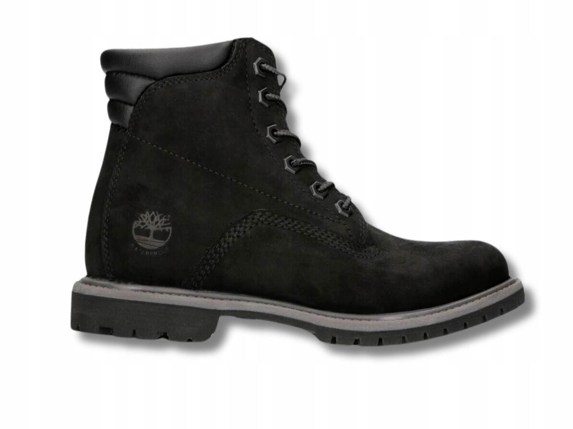 Traperové boty Timberland 6 Černé Nubuk Voděodolné Outdoor Zima 41EU