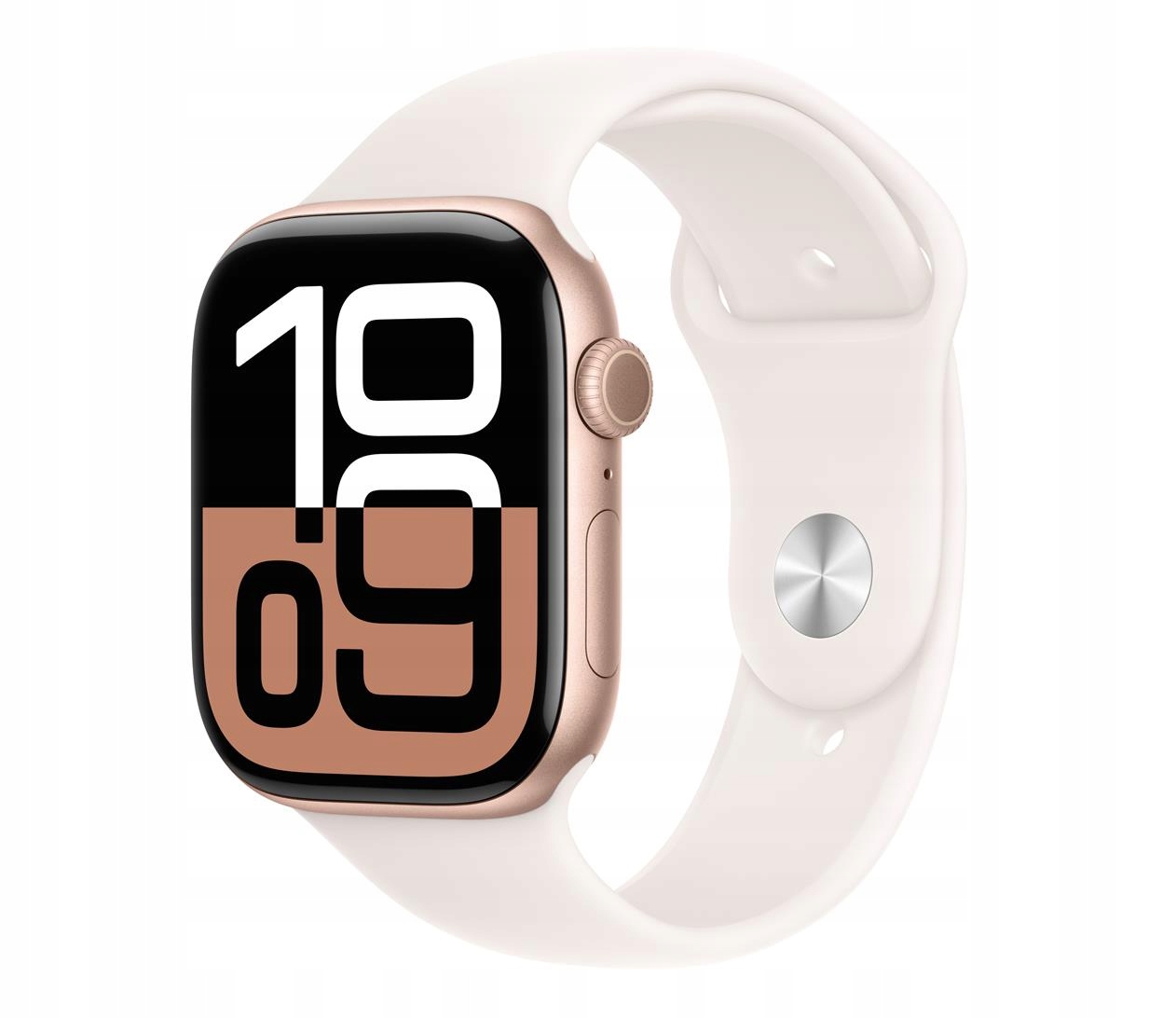 Apple Watch 10 42 Różowe Aluminum Różowy Pasek Sportowy S/M GPS
