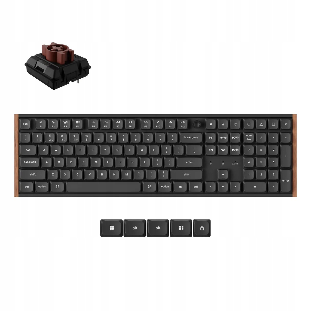 Bezdrátová nízkoprofilová klávesnice Keychron K5 Ultra 8K 100% K5U-H3