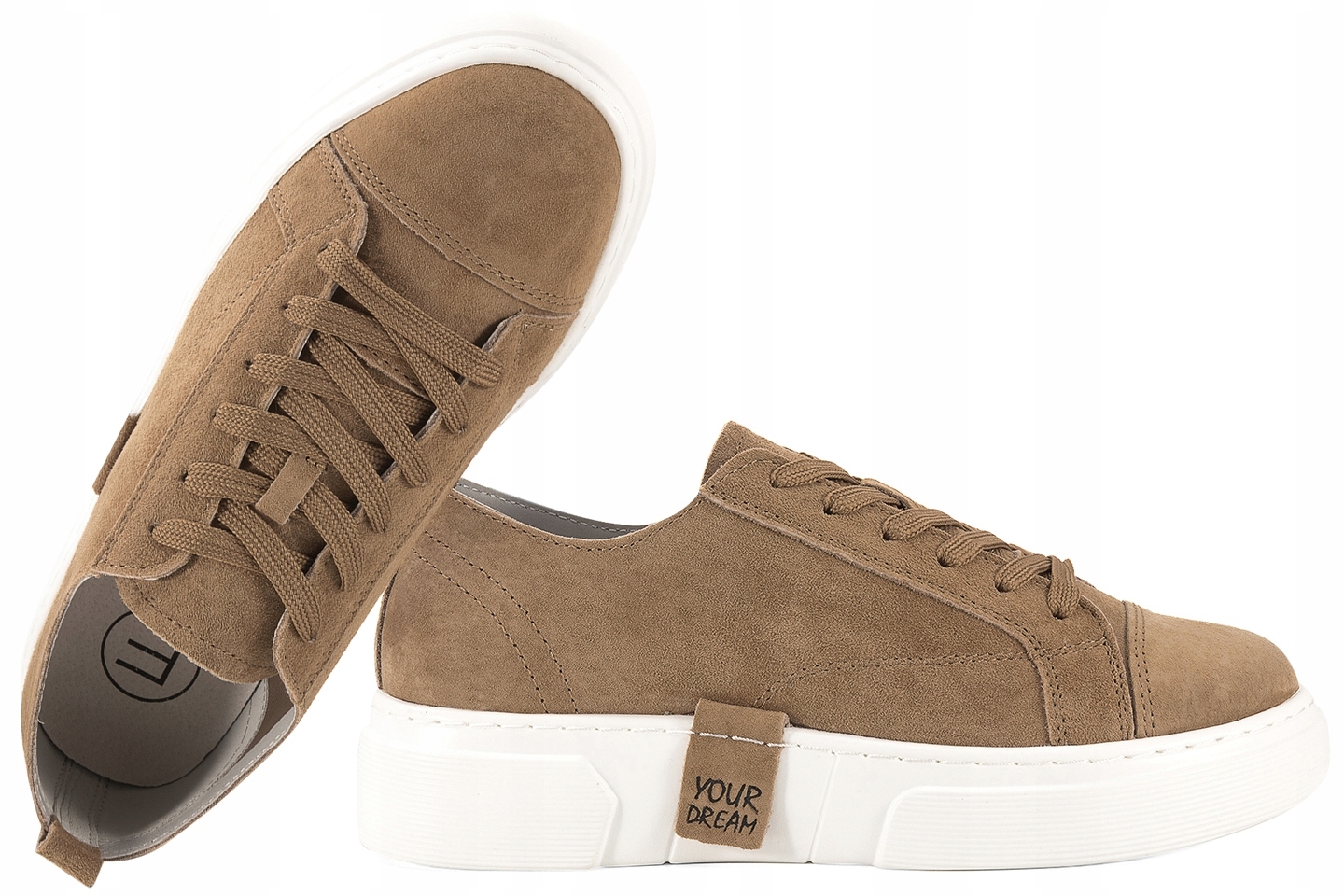 Filippo DP7658 Dámské Polobotky Tenisky Na Platformě Kožené Semišové 38