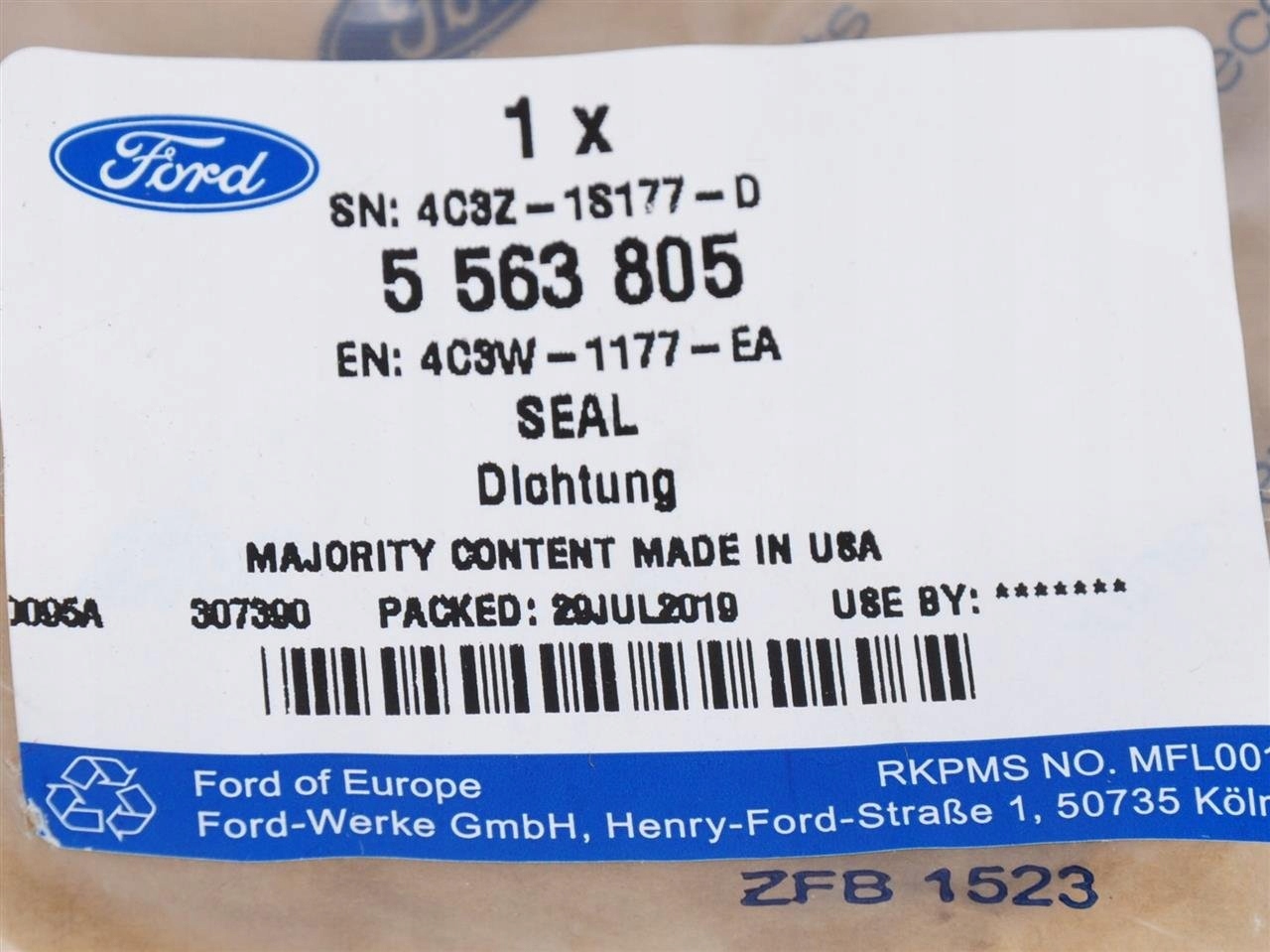 USZCZELNIACZ POLOSI TYLNEJ TRANSIT 14 19 Car type Passenger cars Cargo vans