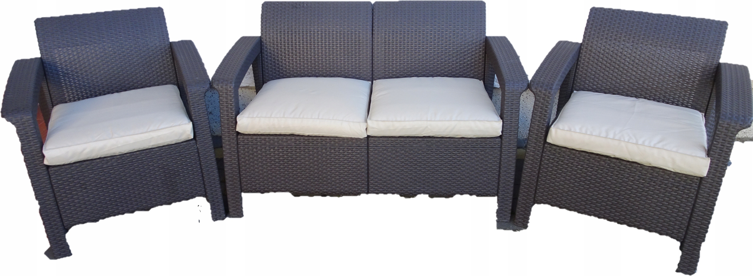 poduszki na Technorattan komplet 4 szt. Cappuccino