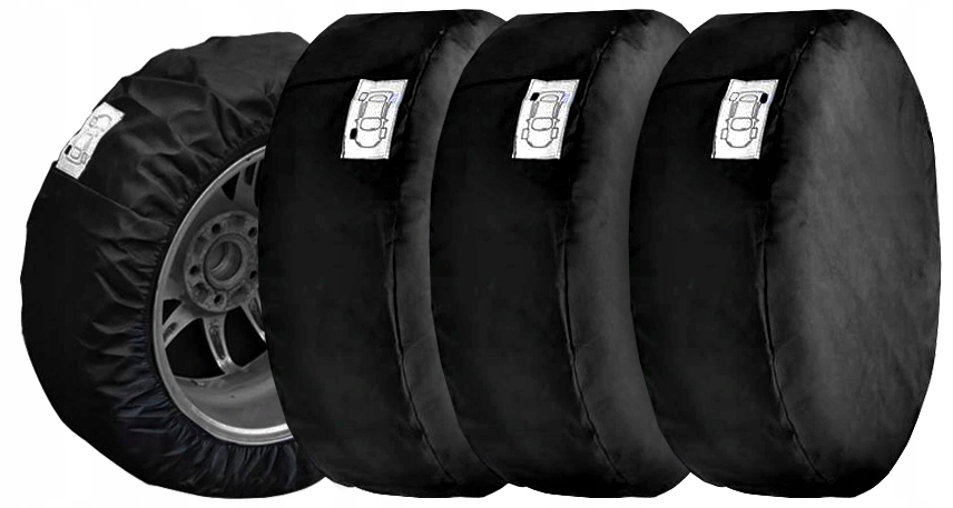 POKROWCE NA KOŁA OPONY FELGI 13-16 CALI ZESTAW POKROWCÓW 4 SZT 4K EAN (GTIN) 5907610201177