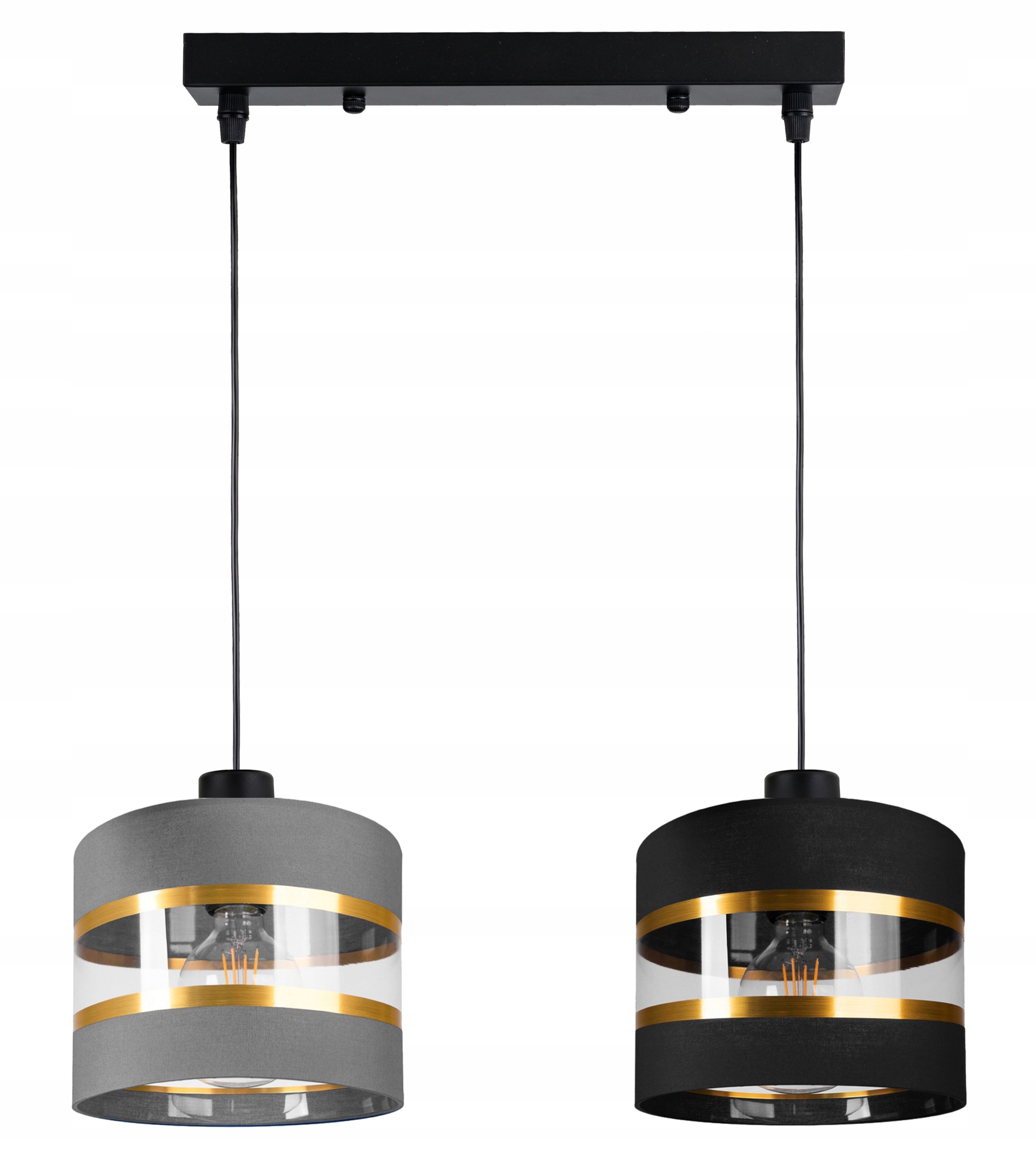 Závěsná Lampa Zwis stropní lustr Abažur 2xE27