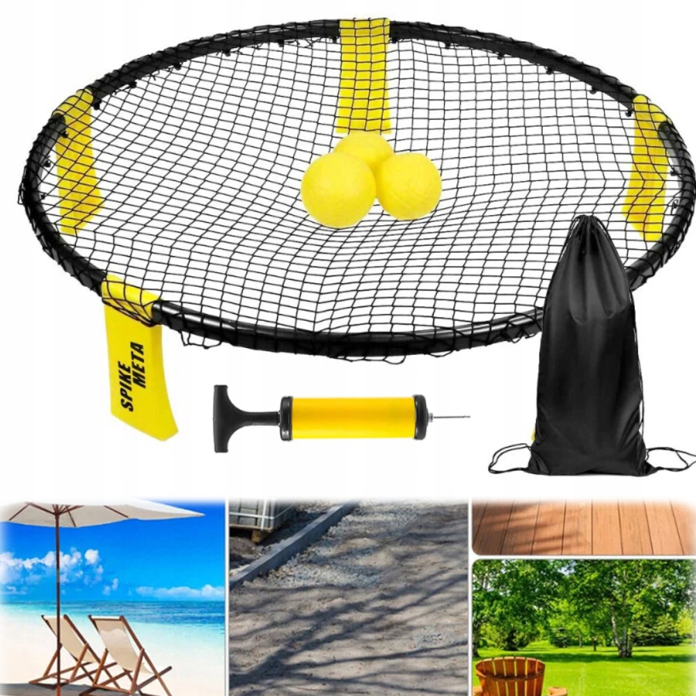 Venkovní hra na pláži a do zahrady s 3 míčky a sadou tašek