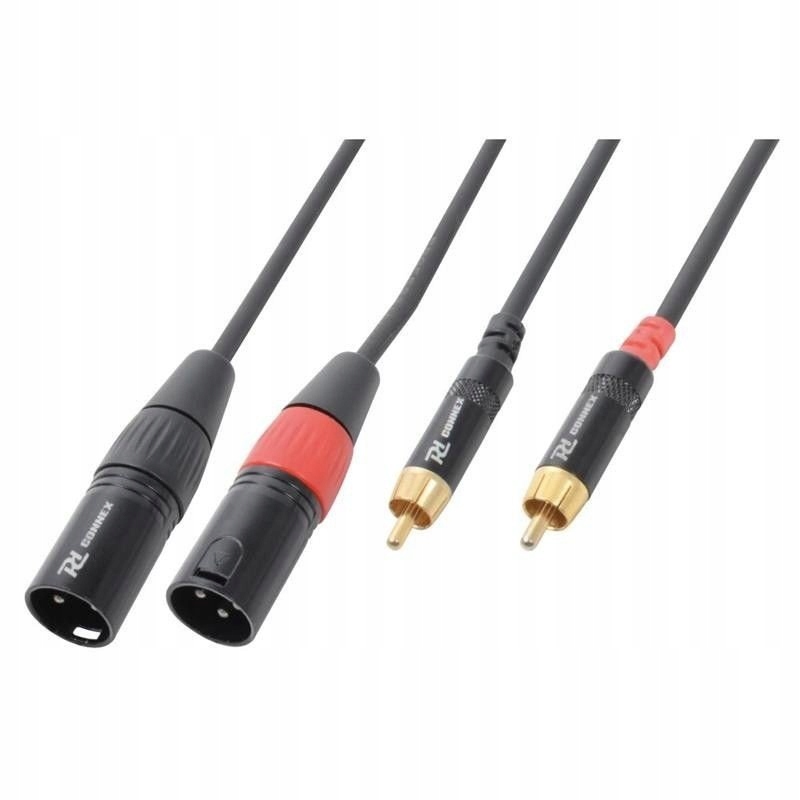 

Kabel sygnałowy 2x Xlr (m) 2x Rca (m) 3m