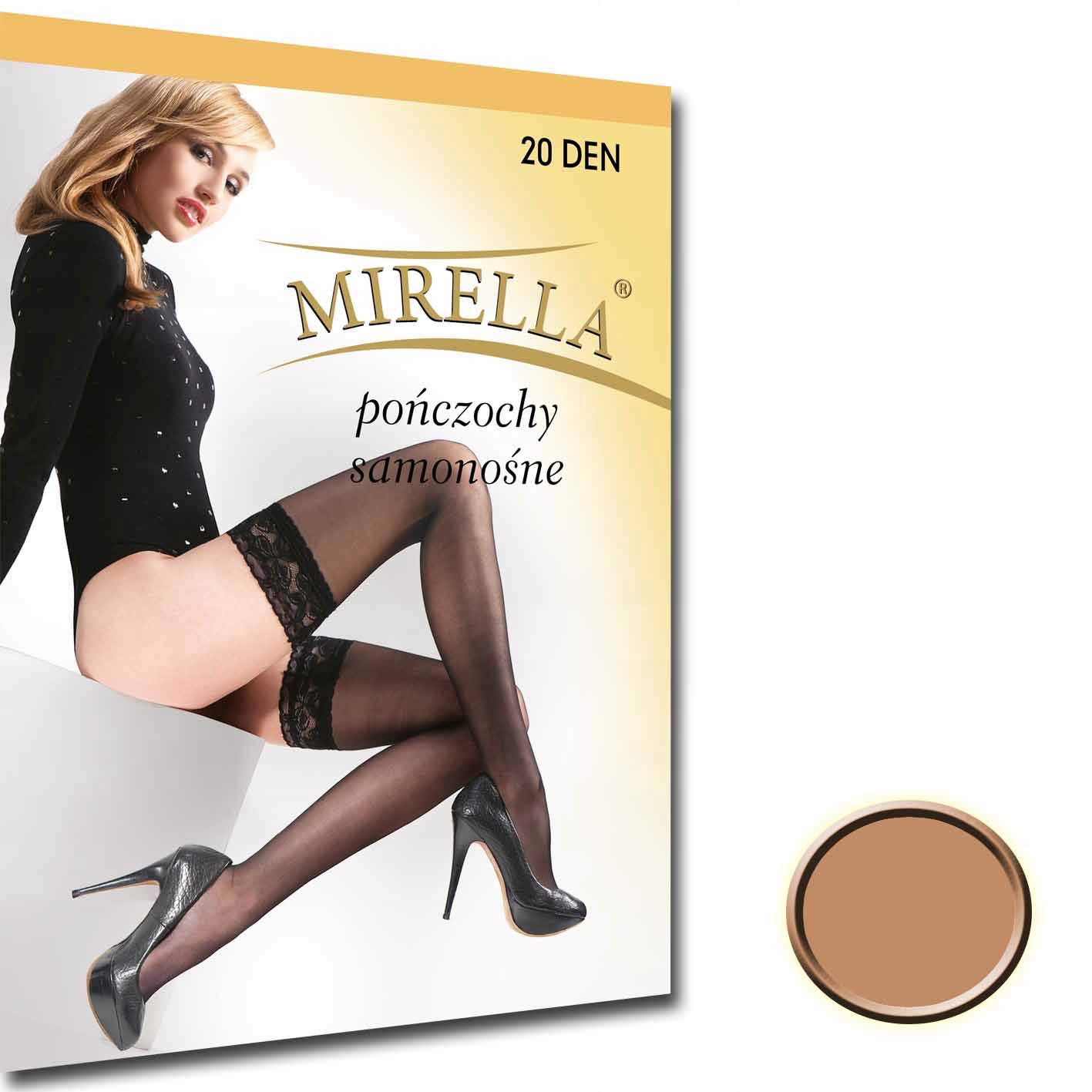 

Mirella Pończochy samonośne 20 den 1/2 Natural