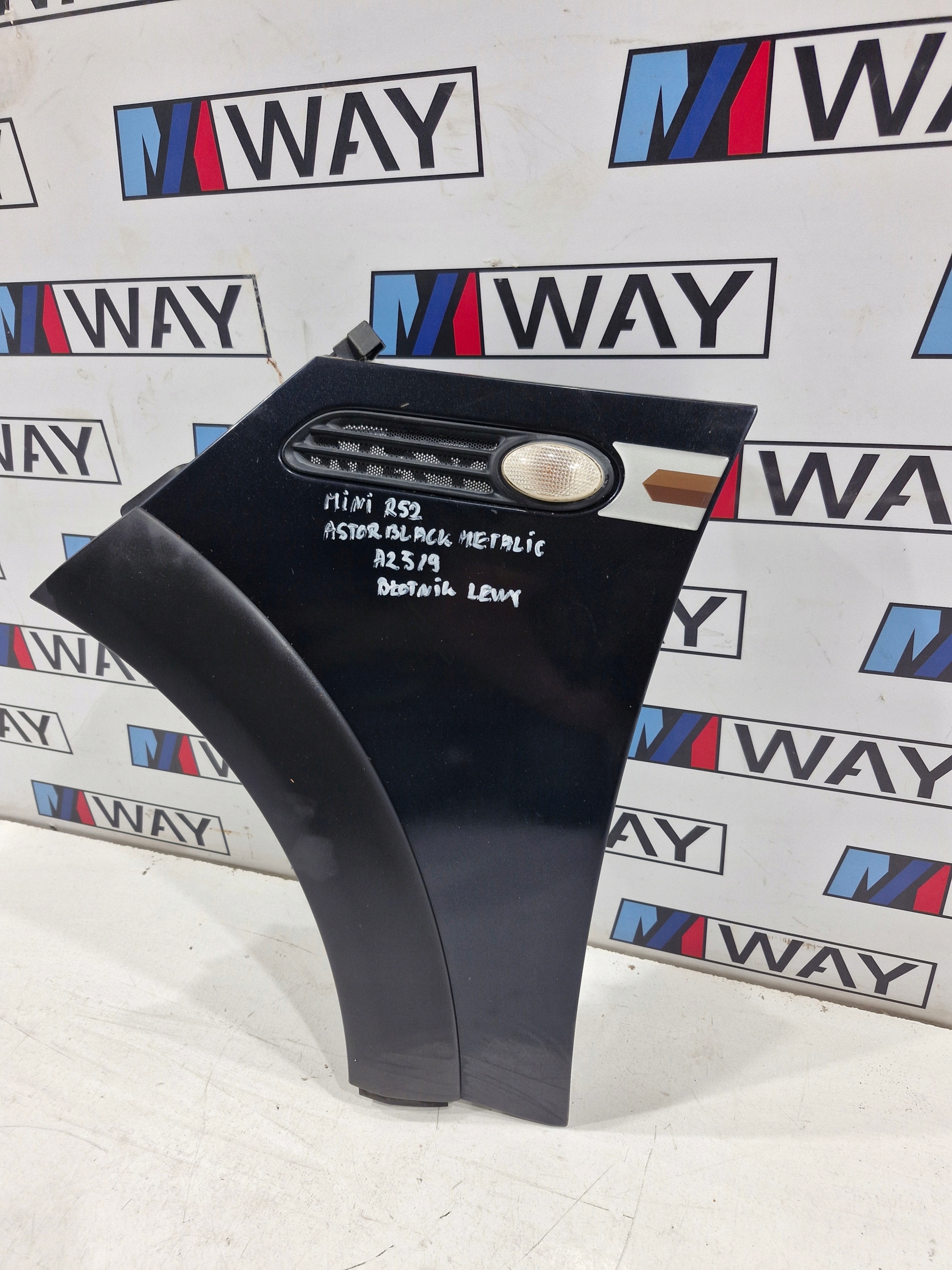 MINI COOPER R50 R52 fender left front front A25/9 ASTRO BLACK METALIC