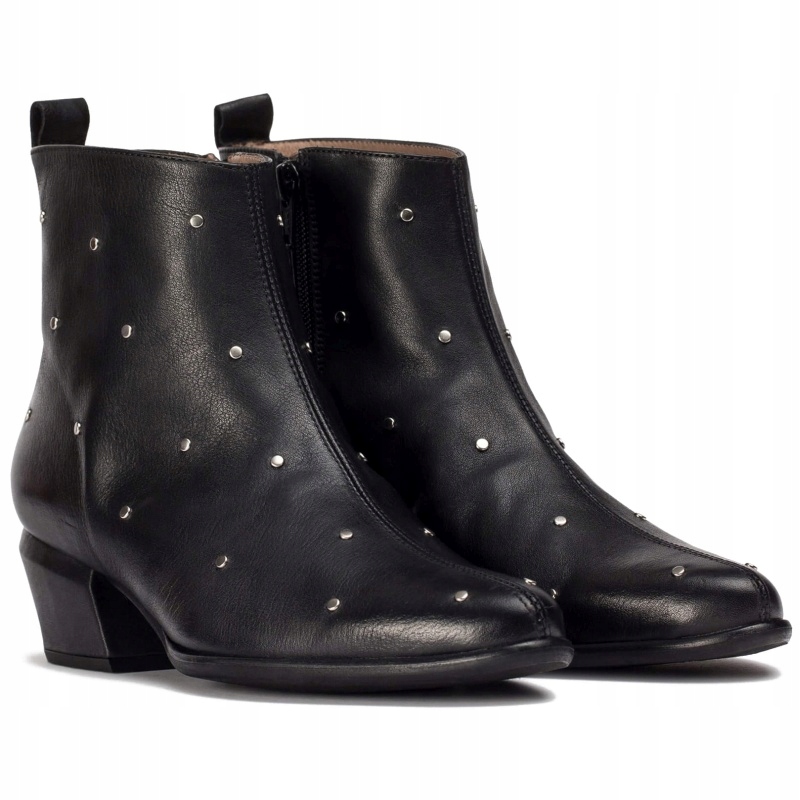 Kotníkové Boty kovbojské boty španělské Wonders D-2002 Bulut Negro kůže Vel. 36