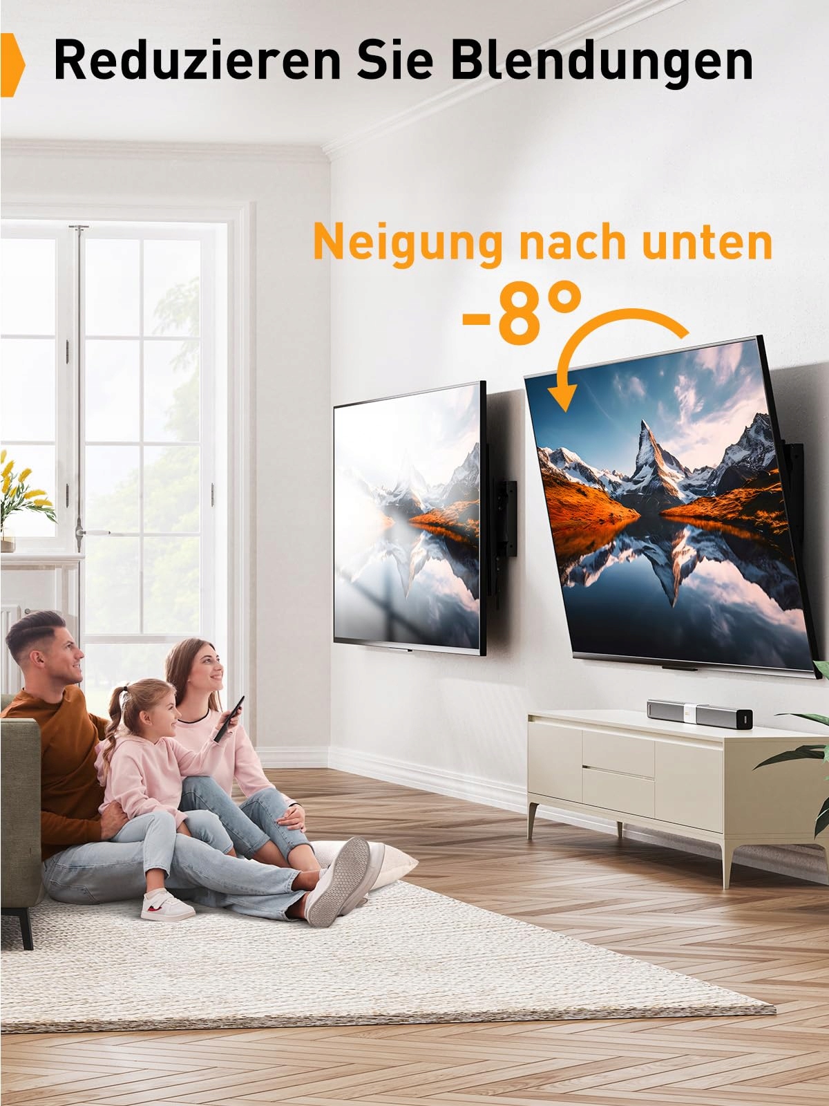 PERLEGEAR Uchwyt TV 37-82 Cal Neigany Max 60kg VESA 600x400mm — miniatura 5