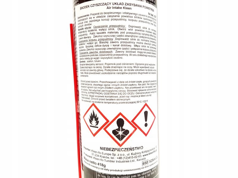 KLEEN-FLO DO CZYSZCZENIA PRZEPUSTNICY 418 G Producent Inny