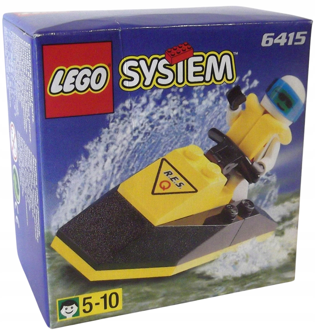 nový Lego systém City Town 6415 Res-Q Jet-Ski vodní skútr Misb 1998