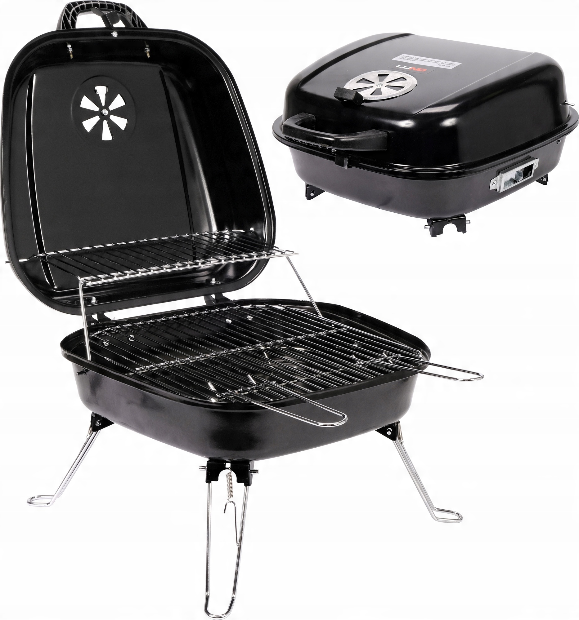 

Grill Węglowy Turystyczny Składany Na Piknik 41x36