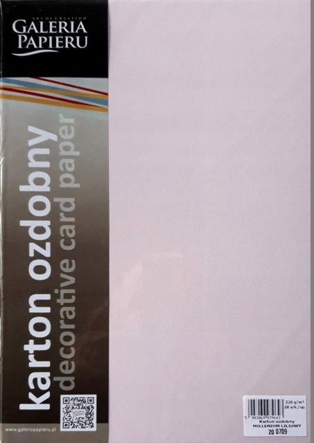 

Karton ozdobny Millenium A4 220g Liliowy 200709