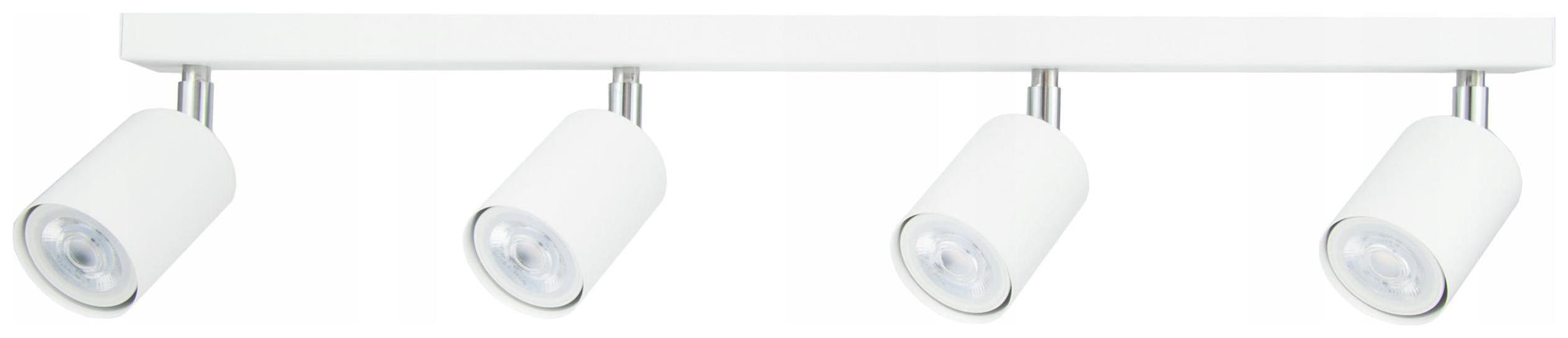 Lampa Biała Spot Listwa Sufitowa Plafon Led 3 GU10 Oprawa Halogen Ruchoma